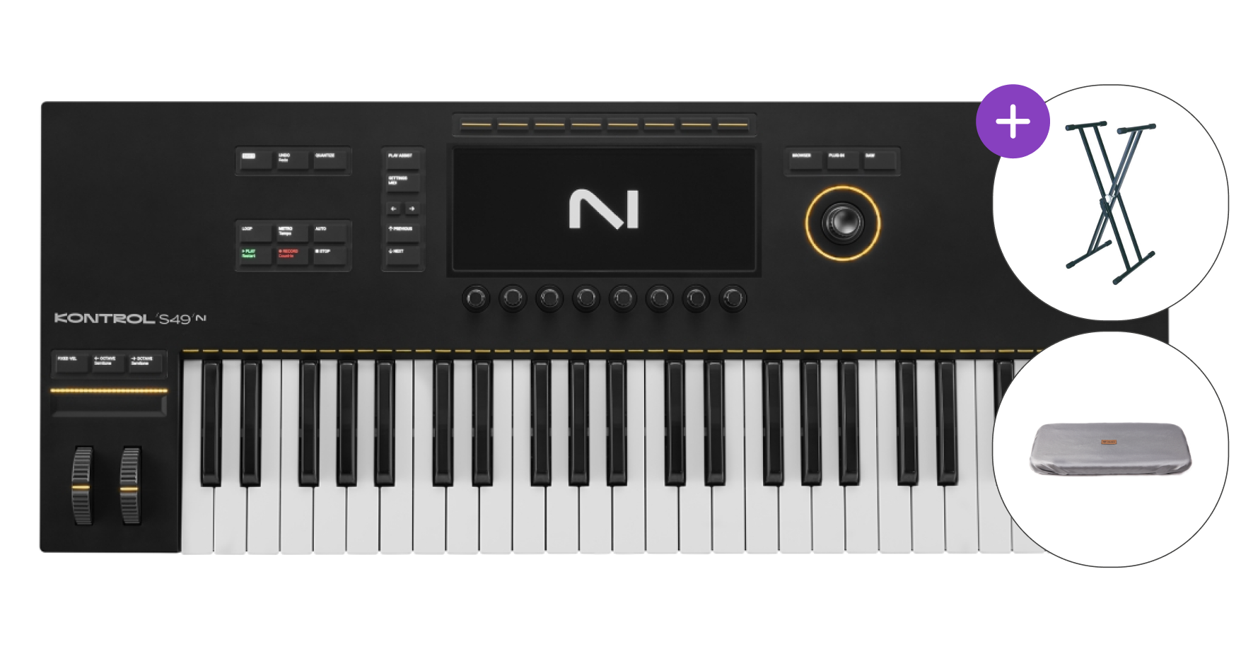 MIDI sintesajzer Native Instruments Kontrol S49 Mk3 SET 2 MIDI sintesajzer