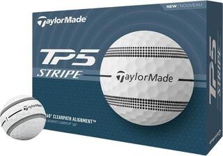 Golf žogice TaylorMade TP5 White Stripe Golf žogice