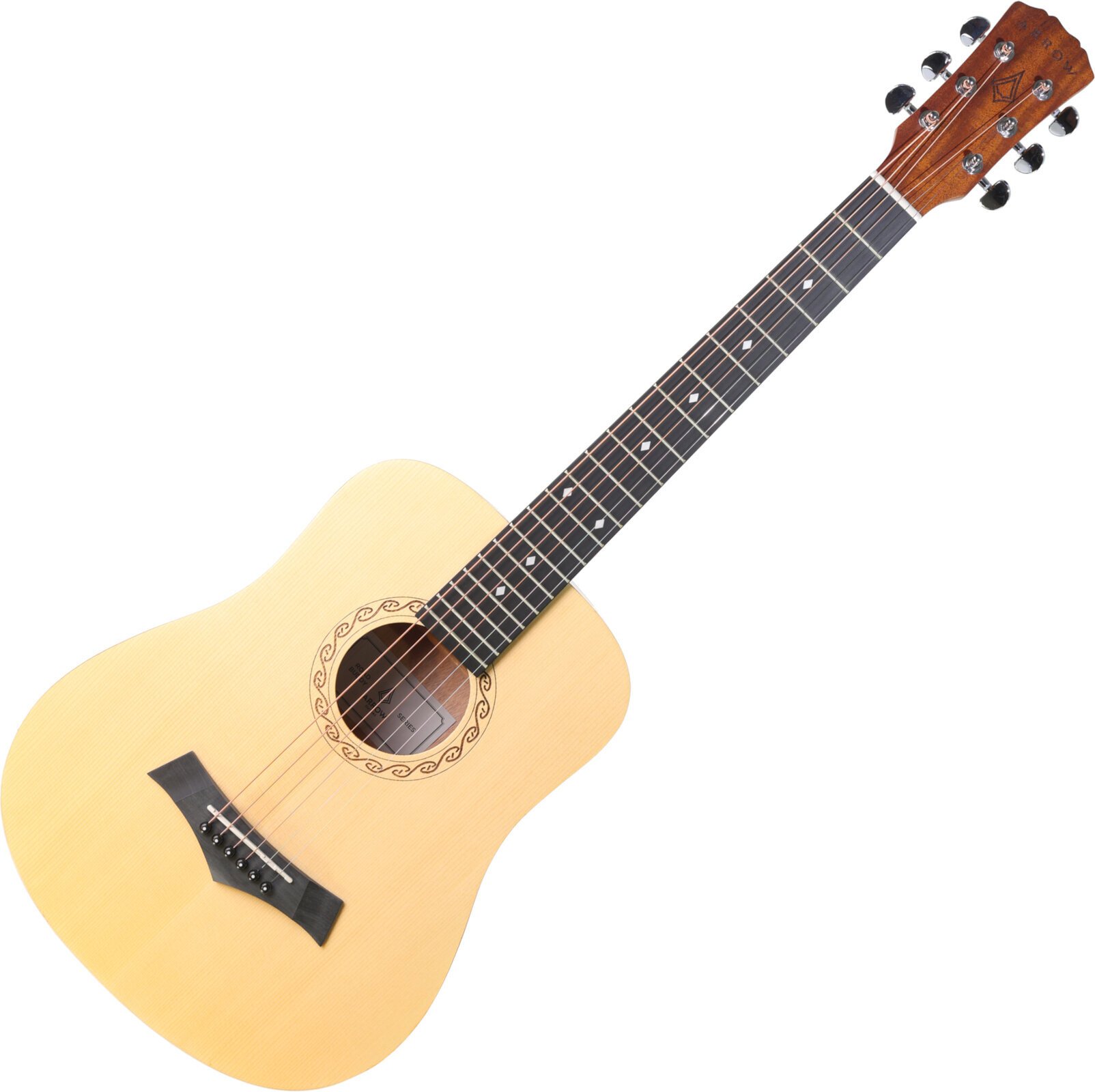 Folk Guitar Arrow Travel Natural Folk Guitar