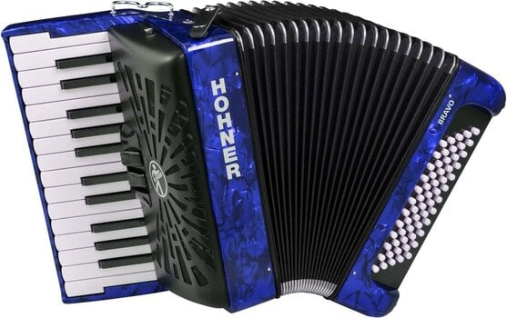 Piano accordion Hohner Bravo II 60 Piano accordion Dark Blue - 1