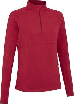 Hoodie/Sweater Callaway Lightweight Knit Heathered 1/4 Zip Top Red Heather L - 1