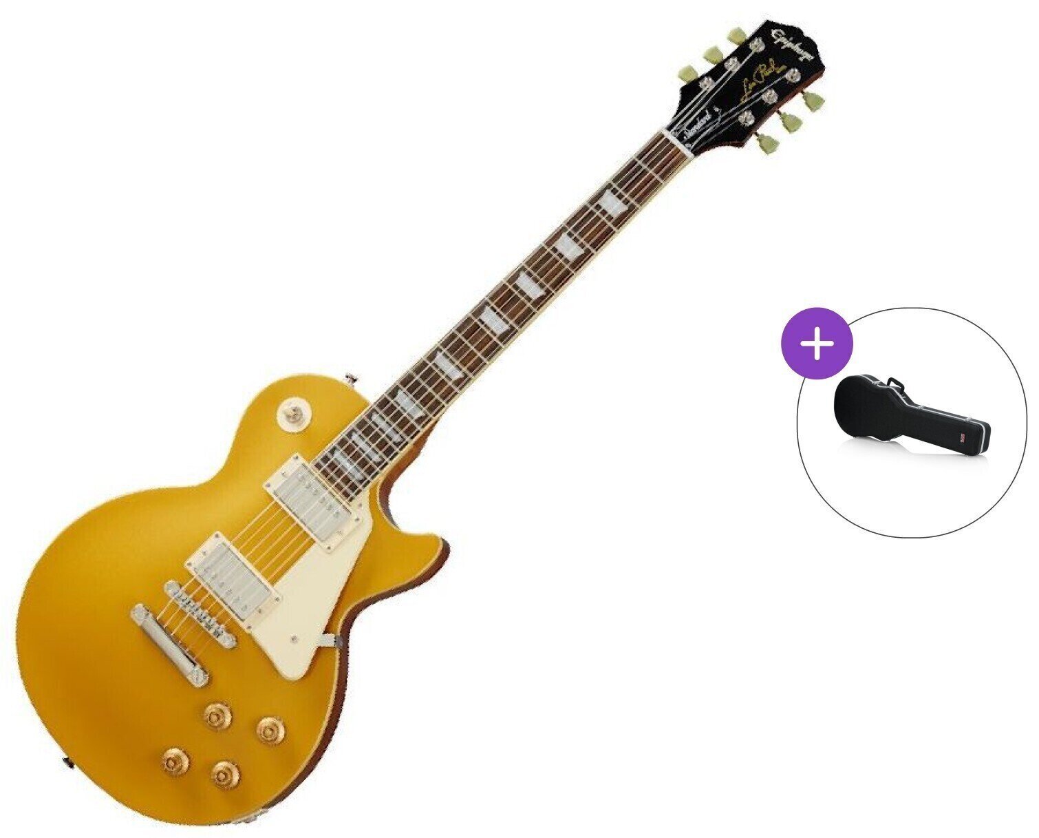 Guitarra eléctrica Epiphone Les Paul Standard '50s SET Metallic Gold Guitarra eléctrica