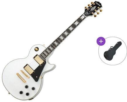 Electric guitar Epiphone Les Paul Custom SET Alpine White Electric guitar - 1