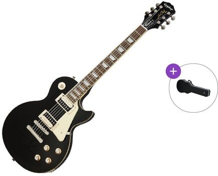 Elektrická gitara Epiphone Les Paul Classic SET Ebony Elektrická gitara - 1