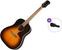 Guitare Dreadnought acoustique-électrique Epiphone Masterbilt J-45 SET Aged Vintage Sunburst Guitare Dreadnought acoustique-électrique