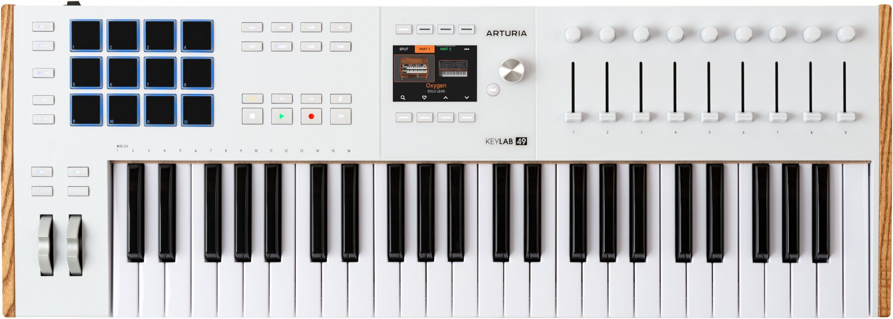 Master Keyboard Arturia KeyLab 49 mk3 Master Keyboard White