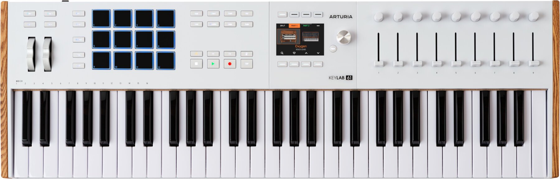 MIDI-Keyboard Arturia KeyLab 61 mk3 MIDI-Keyboard White