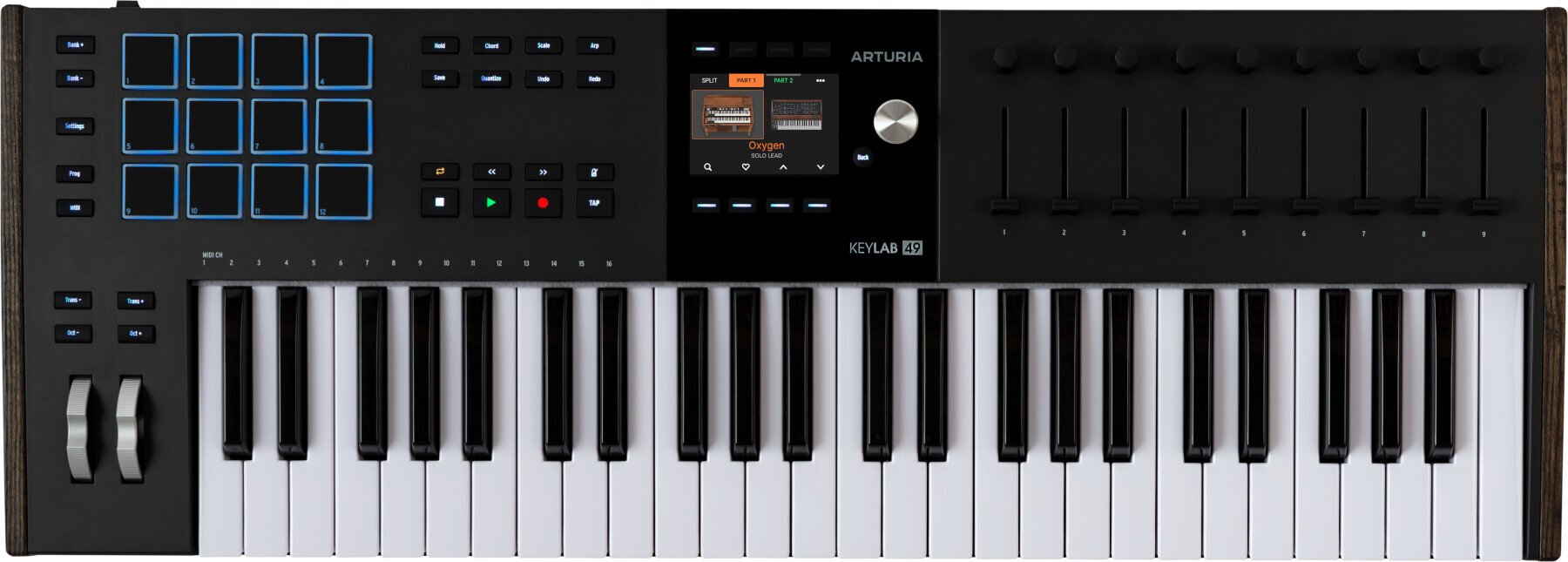 MIDI-koskettimet Arturia KeyLab 49 mk3 MIDI-koskettimet Black