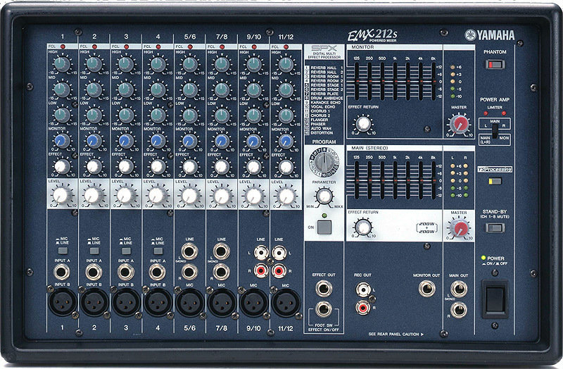 Tables de mixage amplifiée Yamaha EMX 212 S