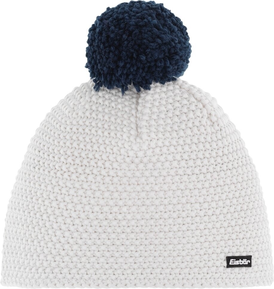 Σκούφος Eisbär Jamie Pompon Beanie White/Dark Cobalt UNI Σκούφος