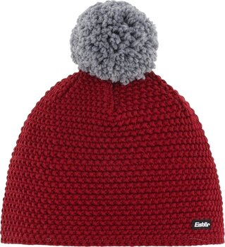 Ulkoilulakki, kaulanlämmitin Eisbär Jamie Pompon Beanie Burgundy/Grey UNI Ulkoilulakki, kaulanlämmitin - 1