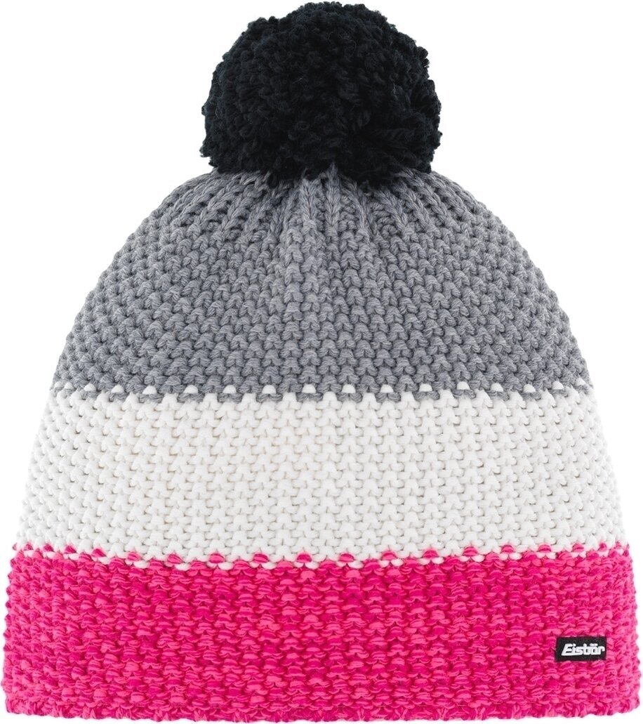 Kapa Eisbär Star Pompon Beanie Pink/White/Grey UNI Kapa