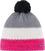 Ulkoilulakki, kaulanlämmitin Eisbär Star Pompon Beanie Pink/White/Grey UNI Ulkoilulakki, kaulanlämmitin