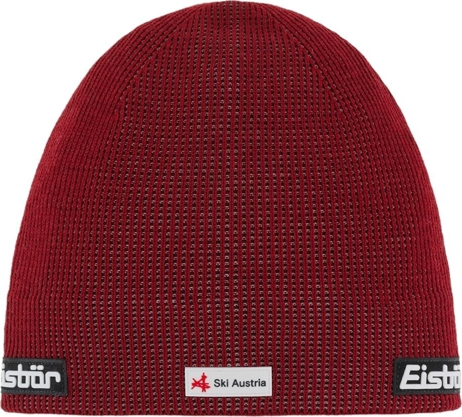 Hue Eisbär Fly OS RL SKA Beanie Burgundy/Black/Sandstone UNI Hue