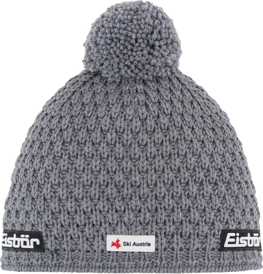 Ulkoilulakki, kaulanlämmitin Eisbär Trail Pompon SKA Beanie Grey UNI Ulkoilulakki, kaulanlämmitin