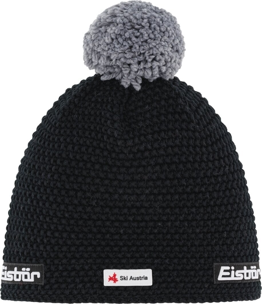 Σκούφος Eisbär Jamie Pompon SKA Beanie Μαύρο/γκρι UNI Σκούφος