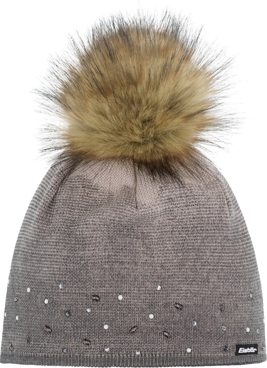 Berretto Eisbär Dip Dye Lux Crystal Womens Beanie Brushed Silver/Black/Real UNI Berretto