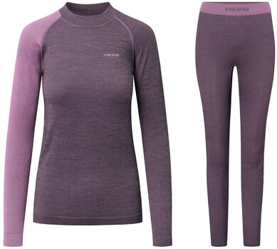 Thermo ondergoed voor dames Viking Mounti Lady Set Base Layer Purple XS Thermo ondergoed voor dames - 1