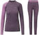 Termisk undertøj Viking Mounti Lady Set Base Layer Purple XS Termisk undertøj