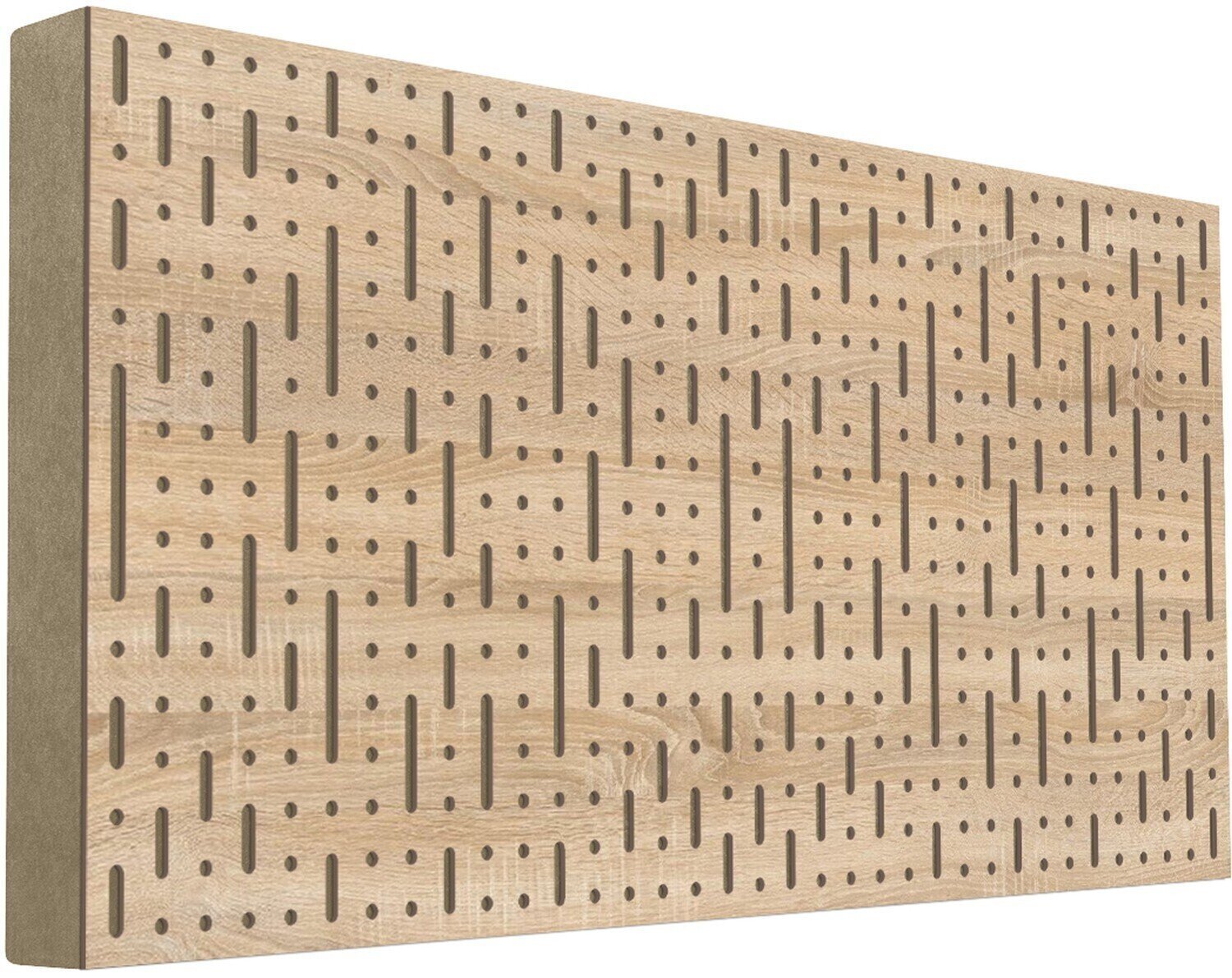 Absorpční dřevěný panel Mega Acoustic FiberPRO120 Binary Bean Sonoma Oak/Beige Absorpční dřevěný panel