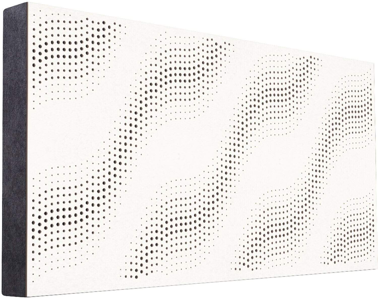 Panel de madera absorbente Mega Acoustic FiberPRO120 SineWave White/Black Panel de madera absorbente