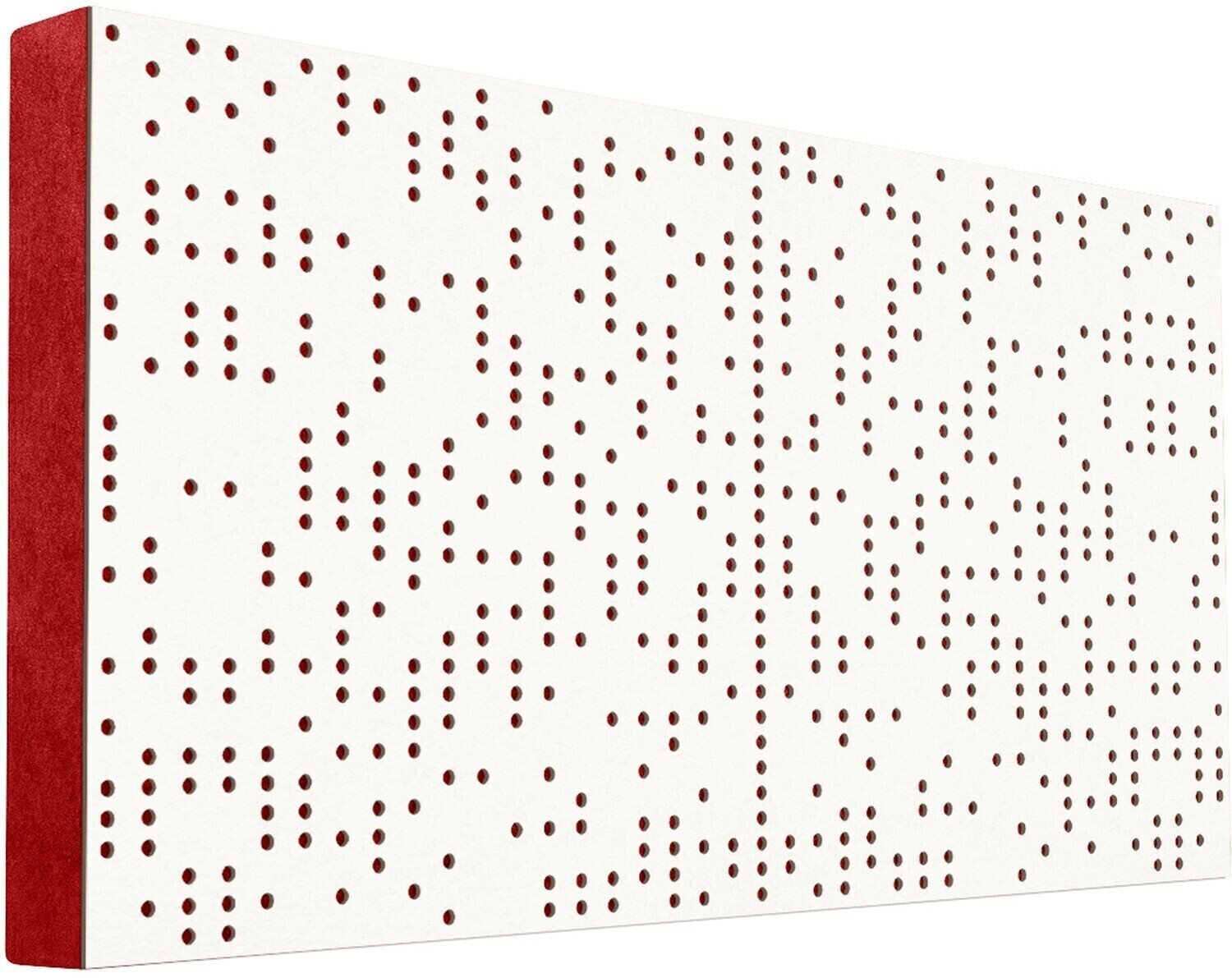 Absorbent wood panel Mega Acoustic FiberPRO120 Binary Diffuser White/Red Absorbent wood panel