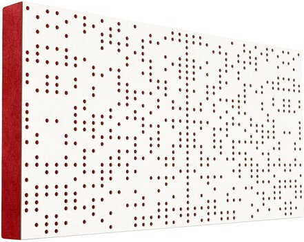 Absorbent wood panel Mega Acoustic FiberPRO120 Binary Diffuser White/Red Absorbent wood panel - 1