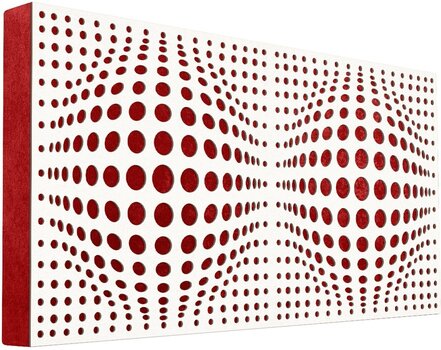 Absorpční dřevěný panel Mega Acoustic FiberPRO120 AcouSphere White/Red Absorpční dřevěný panel - 1