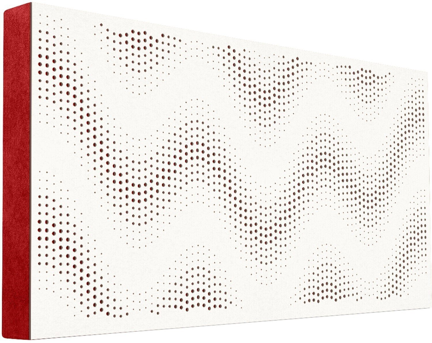 Absorpční dřevěný panel Mega Acoustic FiberPRO120 Sinus White/Red Absorpční dřevěný panel