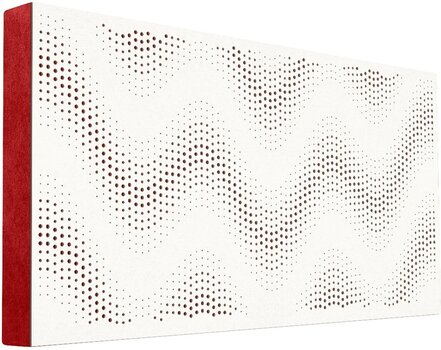 Absorbent wood panel Mega Acoustic FiberPRO120 Sinus White/Red Absorbent wood panel - 1