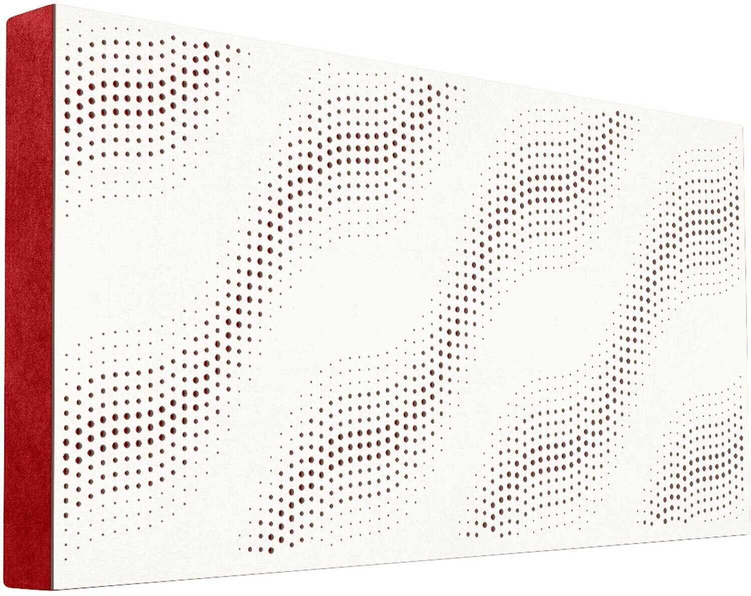 Absorbent Holzplatte Mega Acoustic FiberPRO120 SineWave White/Red Absorbent Holzplatte