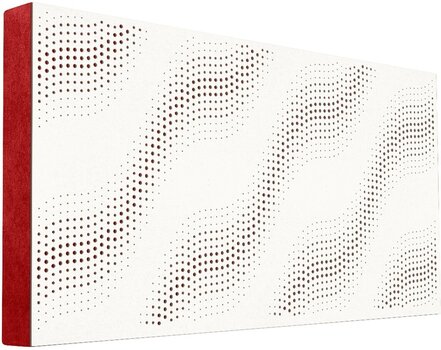 Absorbent wood panel Mega Acoustic FiberPRO120 SineWave White/Red Absorbent wood panel - 1