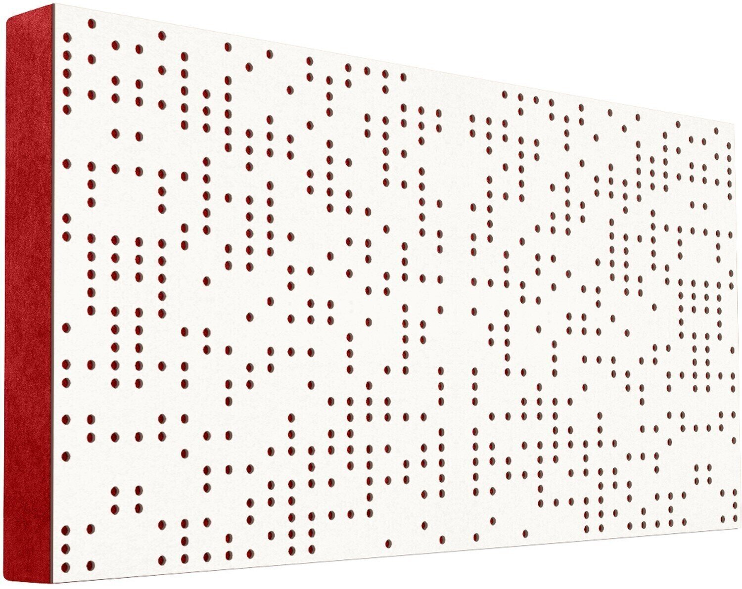 Absorbent wood panel Mega Acoustic FiberPRO120 Binary Diffuser Negative White/Red Absorbent wood panel