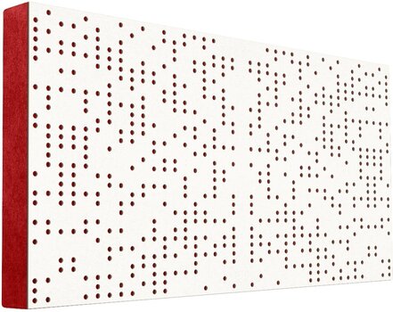 Absorbent wood panel Mega Acoustic FiberPRO120 Binary Diffuser Negative White/Red Absorbent wood panel - 1