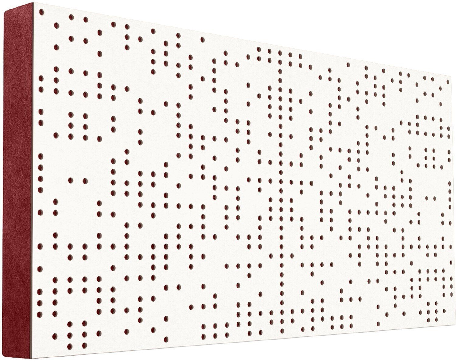 Absorberande träpanel Mega Acoustic FiberPRO120 Binary Diffuser White/Dark Red Absorberande träpanel