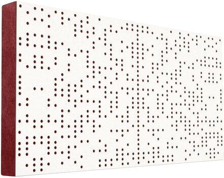 Absorbent Holzplatte Mega Acoustic FiberPRO120 Binary Diffuser White/Dark Red Absorbent Holzplatte - 1