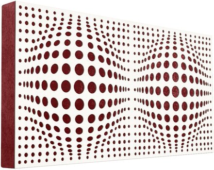 Absorbent Holzplatte Mega Acoustic FiberPRO120 AcouSphere White/Dark Red Absorbent Holzplatte - 1