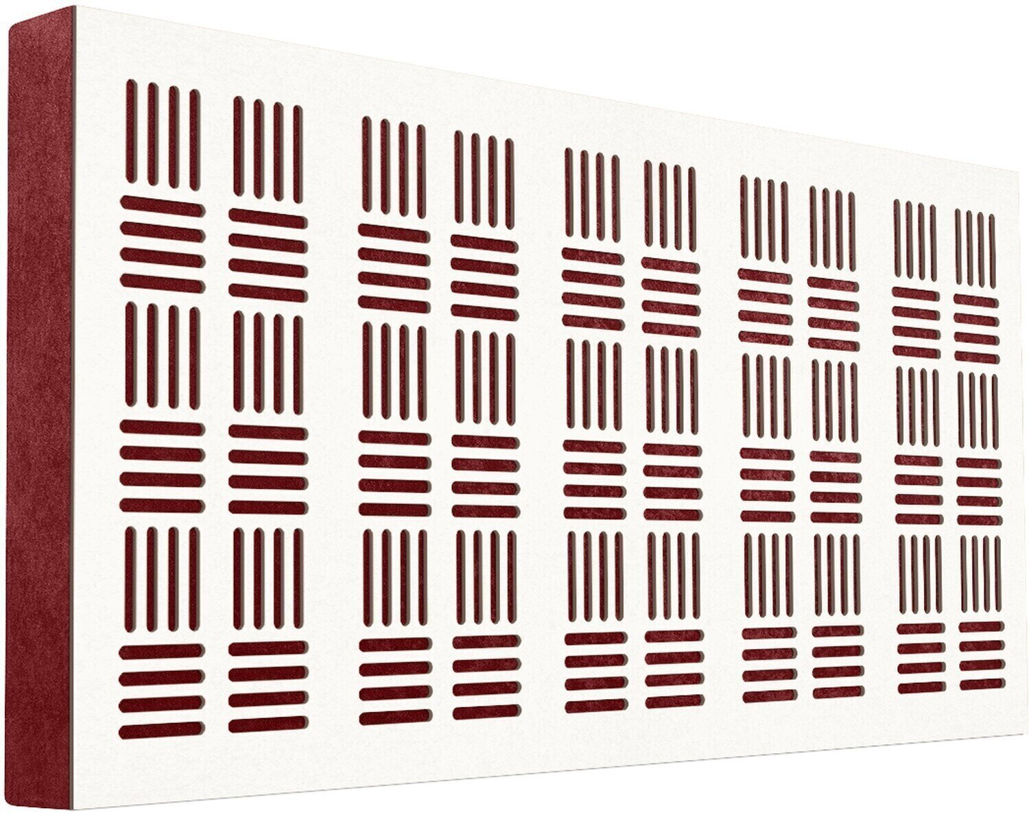 Panel de madera absorbente Mega Acoustic FiberPRO120 Bean White/Dark Red Panel de madera absorbente