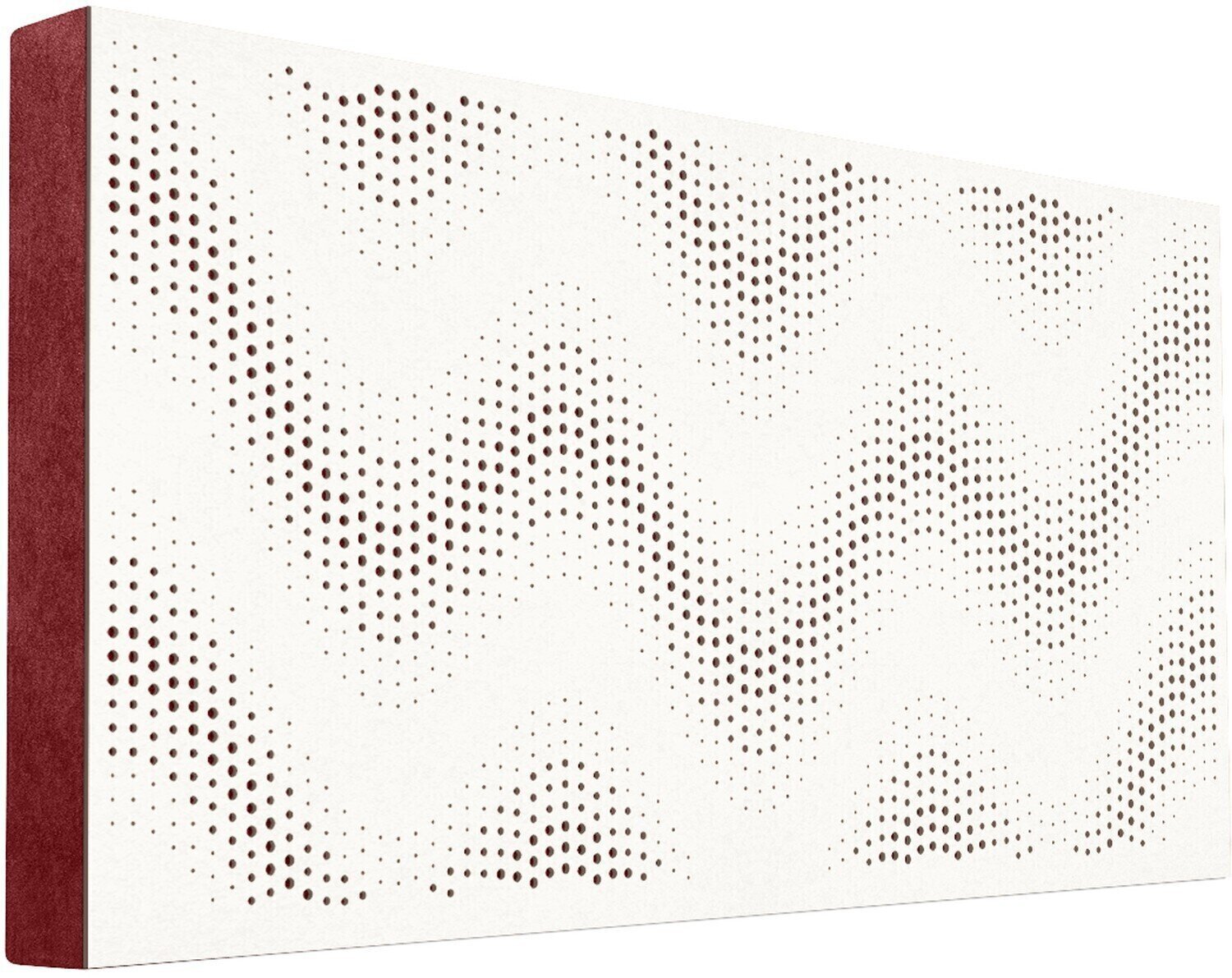 Panel de madera absorbente Mega Acoustic FiberPRO120 Sinus White/Dark Red Panel de madera absorbente