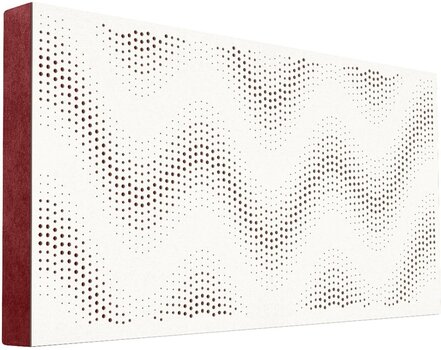 Absorpční dřevěný panel Mega Acoustic FiberPRO120 Sinus White/Dark Red Absorpční dřevěný panel - 1