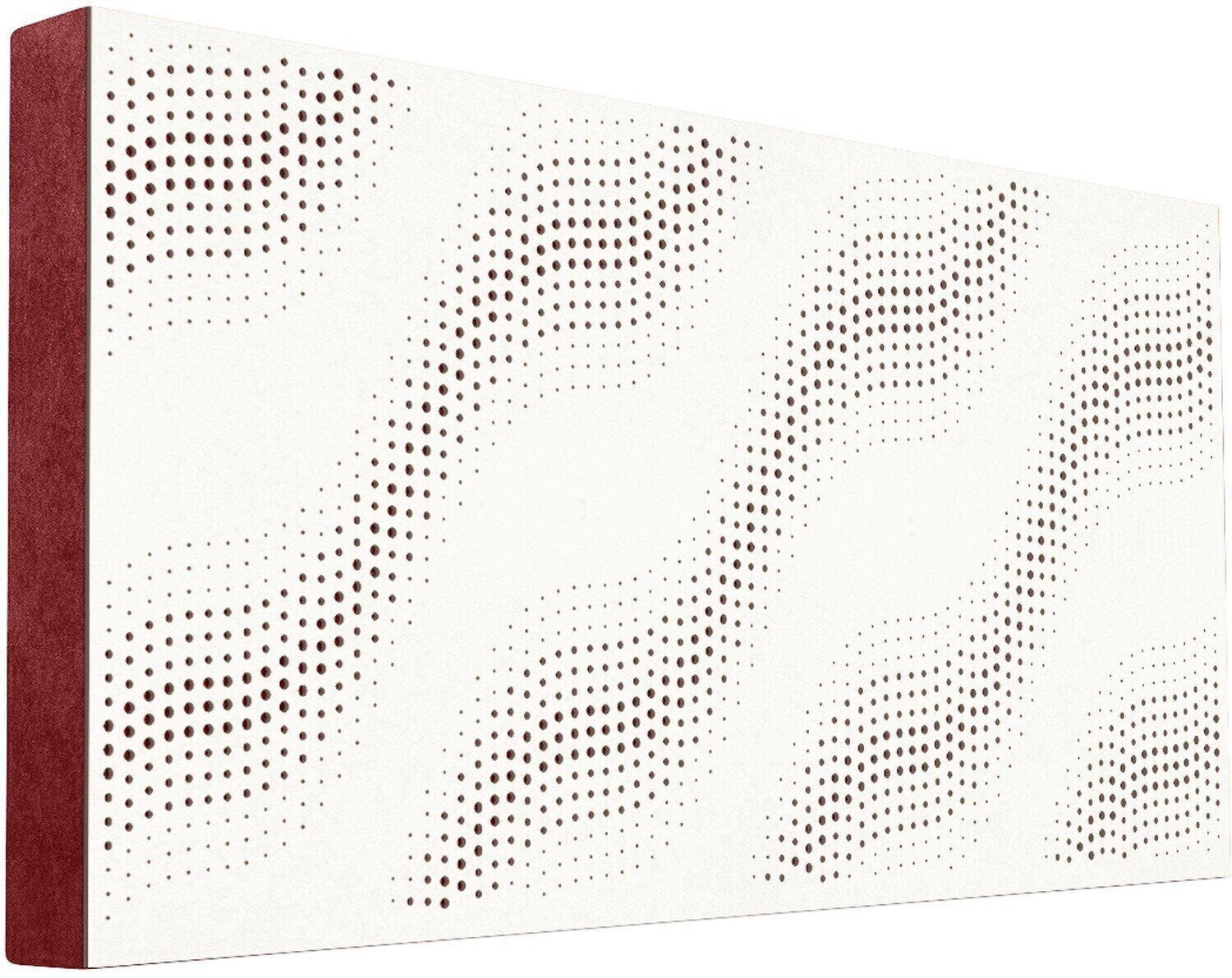 Absorpční dřevěný panel Mega Acoustic FiberPRO120 SineWave White/Dark Red Absorpční dřevěný panel