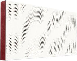 Panou absorbant din lemn Mega Acoustic FiberPRO120 SineWave White/Dark Red Panou absorbant din lemn
