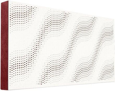 Absorpční dřevěný panel Mega Acoustic FiberPRO120 SineWave White/Dark Red Absorpční dřevěný panel - 1