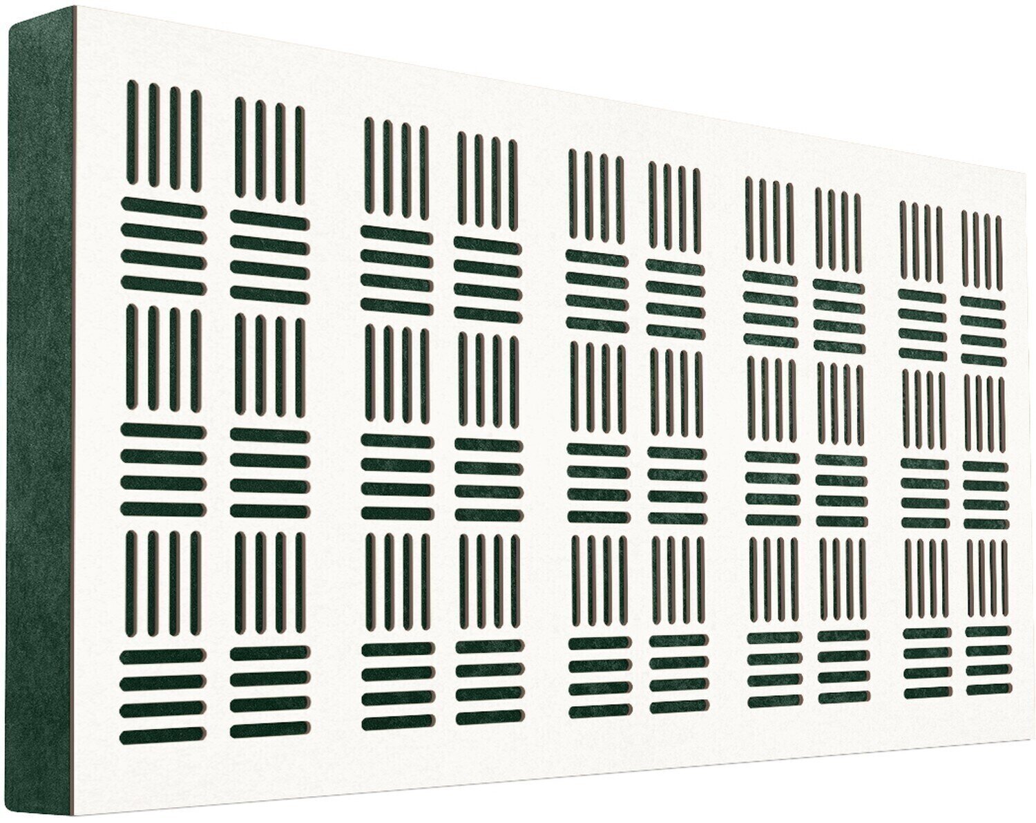 Painel de madeira absorvente Mega Acoustic FiberPRO120 Bean White/Green Painel de madeira absorvente