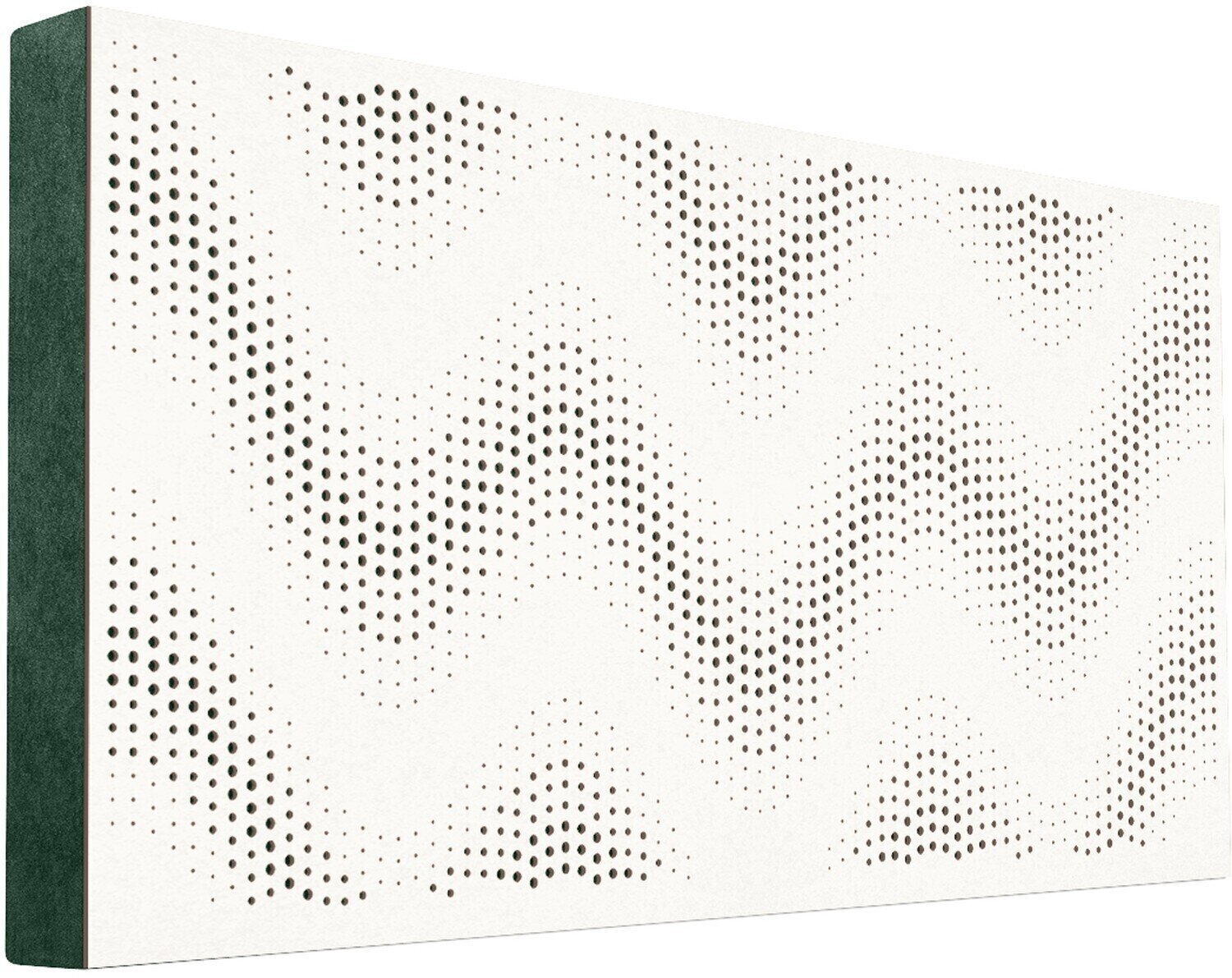 Absorpční dřevěný panel Mega Acoustic FiberPRO120 Sinus White/Green Absorpční dřevěný panel