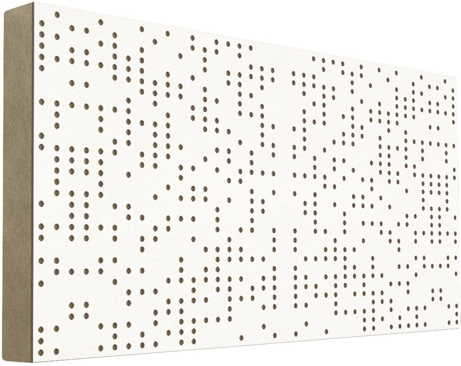 Panel de madera absorbente Mega Acoustic FiberPRO120 Binary Diffuser Negative White/Beige Panel de madera absorbente