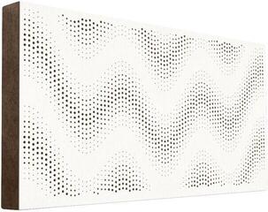 Absorpčný drevený panel Mega Acoustic FiberPRO120 Sinus White/Brown Absorpčný drevený panel