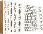 Mega Acoustic FiberPRO120 Binary Bean White/Light Brown Absorberende træpanel