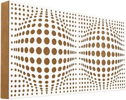 Absorbent wood panel Mega Acoustic FiberPRO120 AcouSphere White/Light Brown Absorbent wood panel - 1