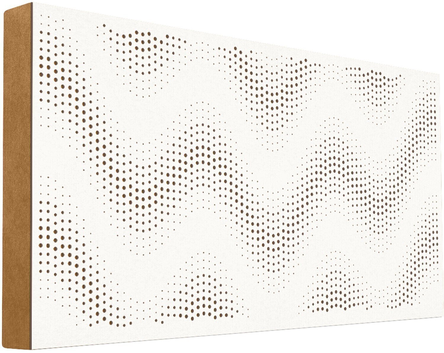 Absorberande träpanel Mega Acoustic FiberPRO120 Sinus White/Light Brown Absorberande träpanel